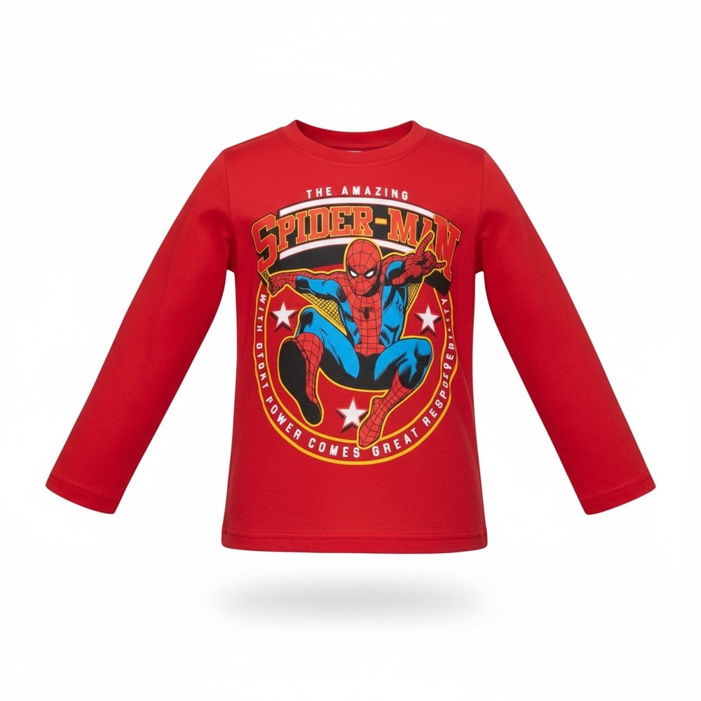 Marvel Red Spider-Man Long Sleeve Tee